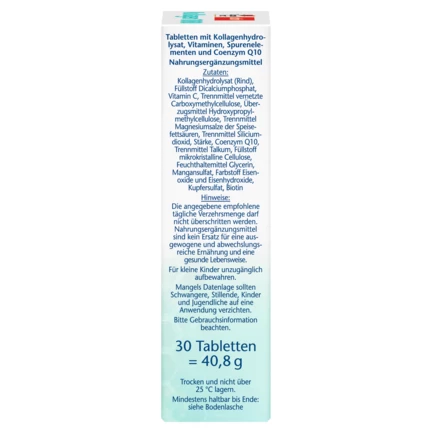 Abbildung der Produktverpackung Doppelherz aktiv Kollagen 1000 Seitenansicht rechts